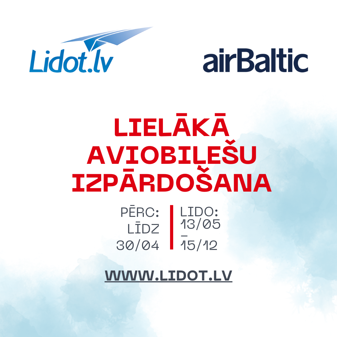 lidot.lv akcija Airbaltic