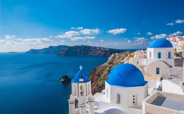 Santorini un Ciklādu salu kaleidoskops