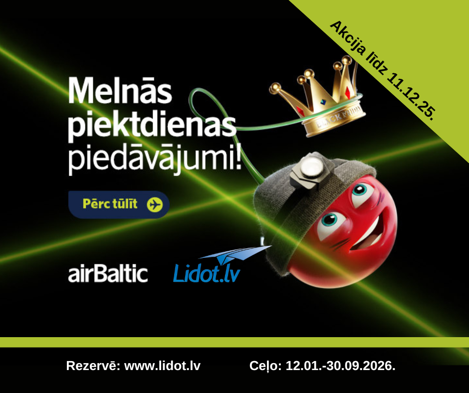 lidot.lv akcija Airbaltic