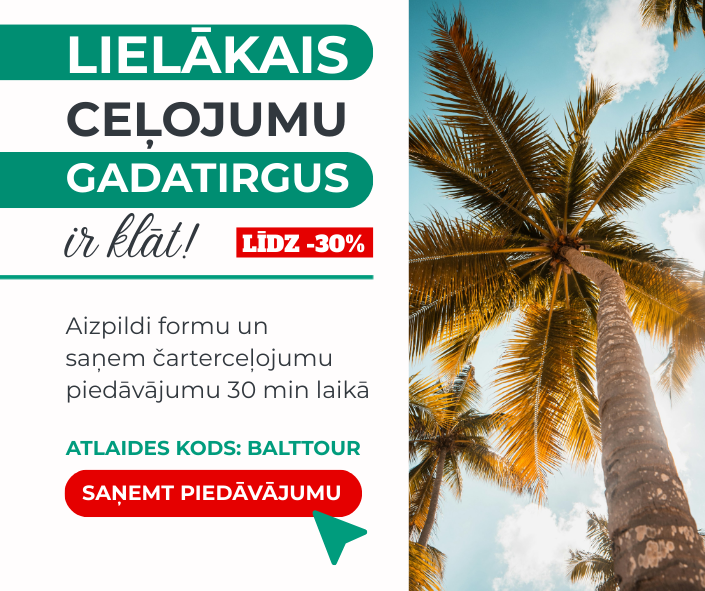 Balttour akcija 2026 čarteri